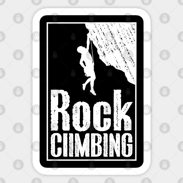 Rock climbing gift Sticker by Tesszero